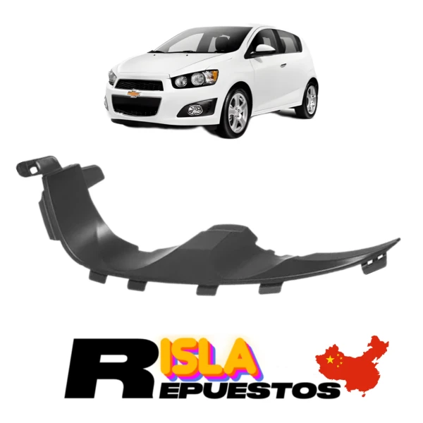 Moldura para chevrolet sonic 2012 2016 1.4